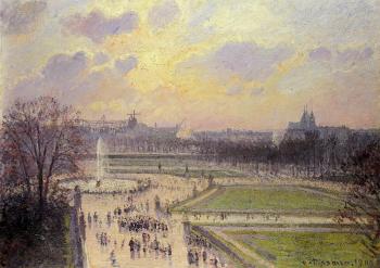Camille Pissarro : The Bassin des Tuileries